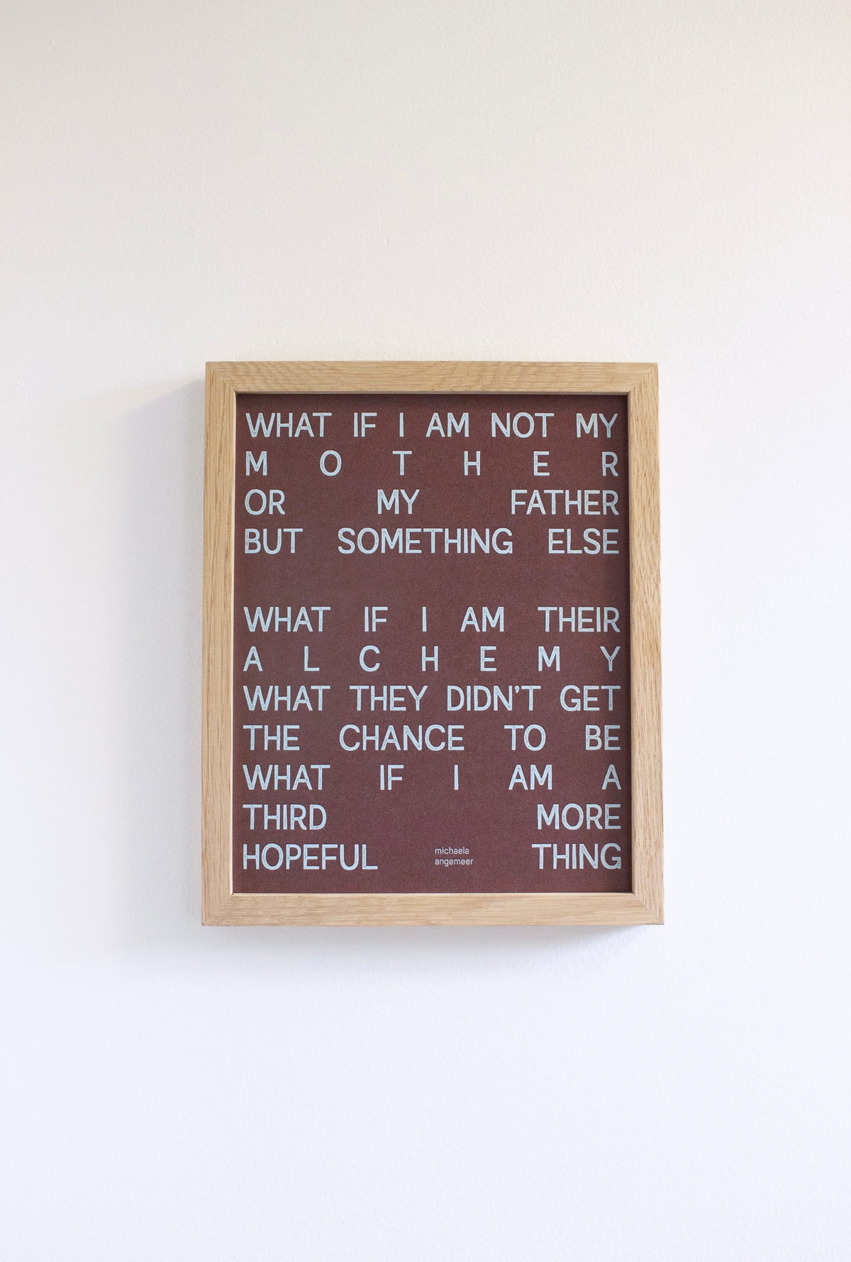 A Third More Hopeful Thing Poetry Print