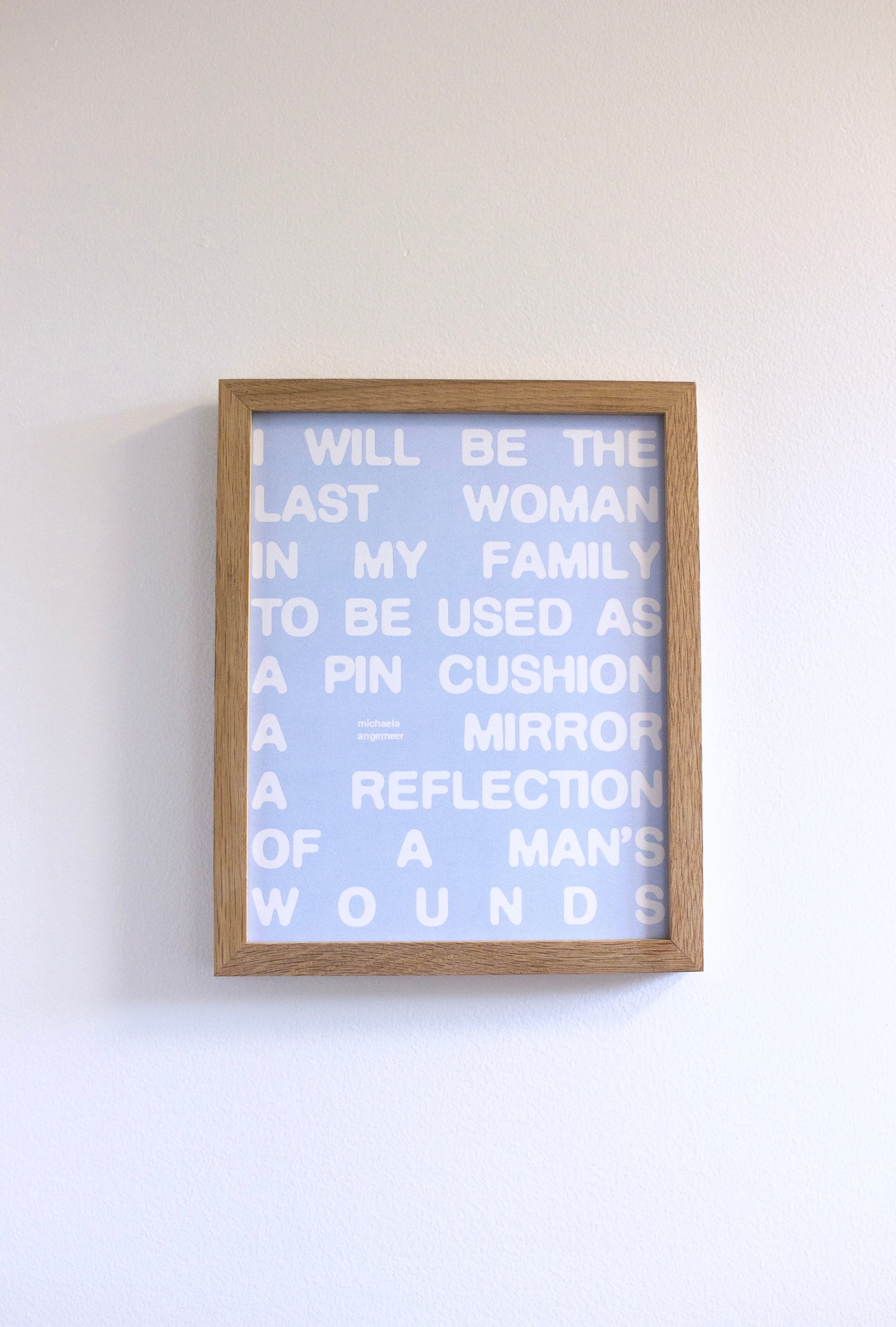 Last Woman Poetry Print