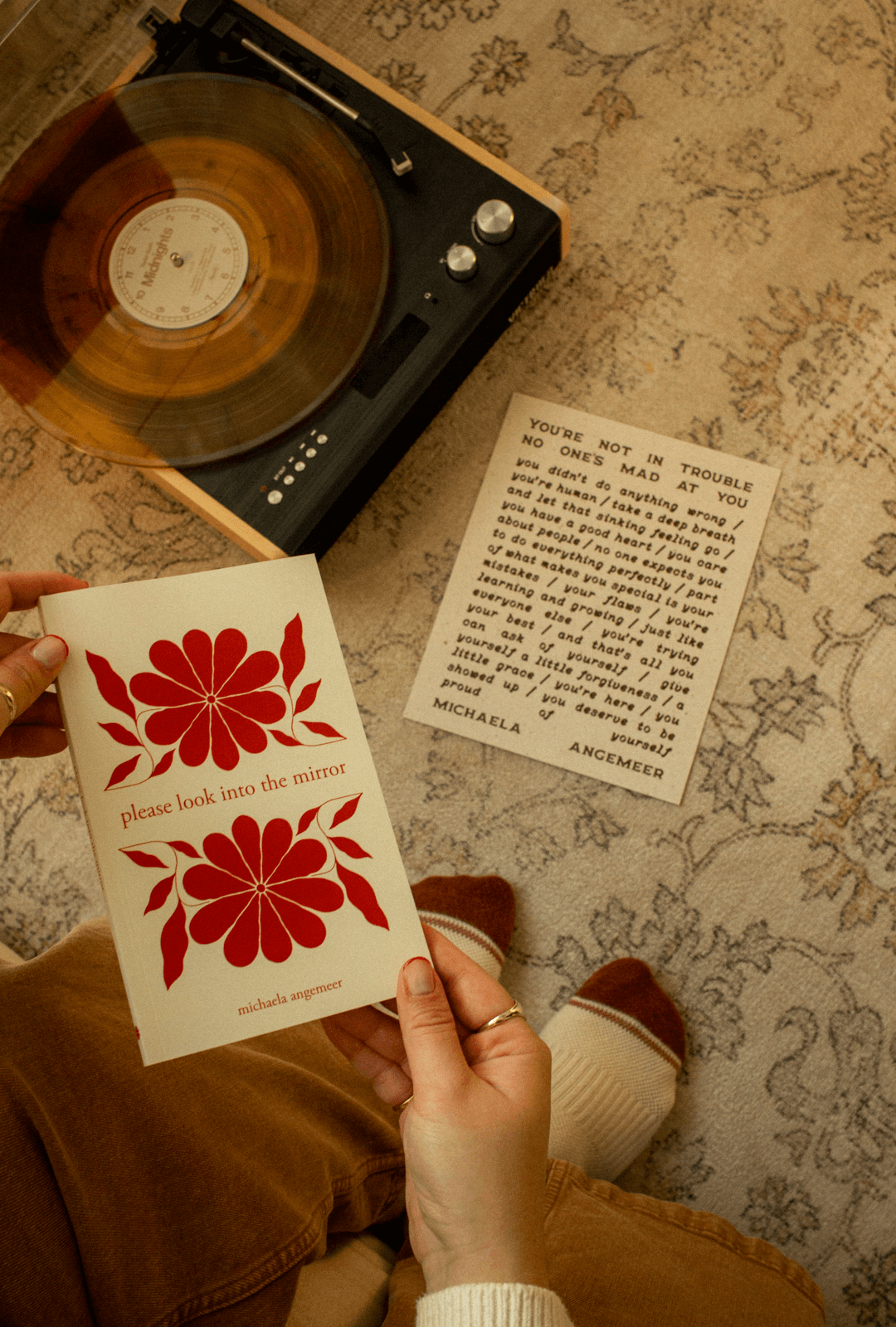 Please Look into the Mirror and You're Not in Trouble Poetry Print