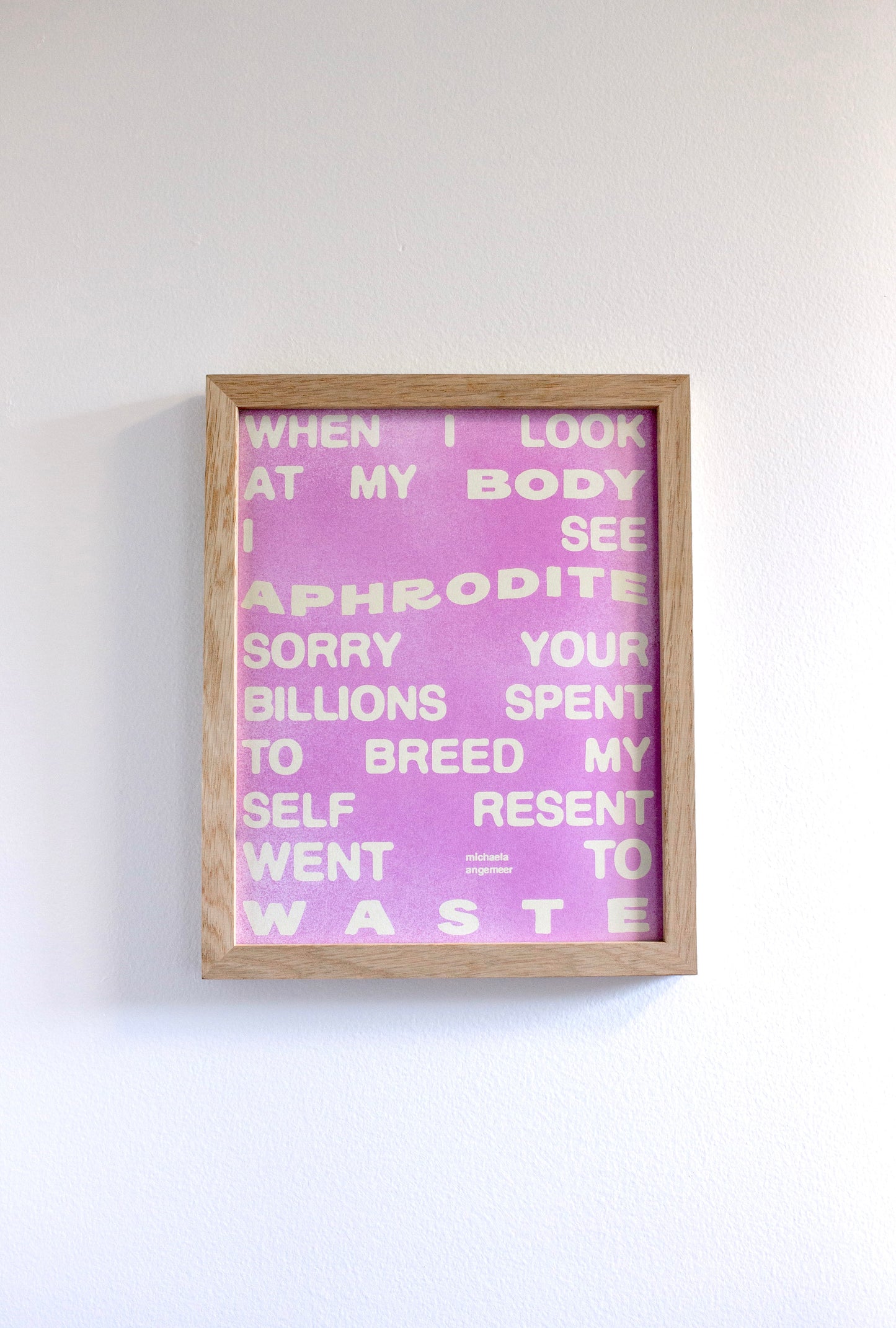 Aphrodite Poetry Print (Pre-Order)