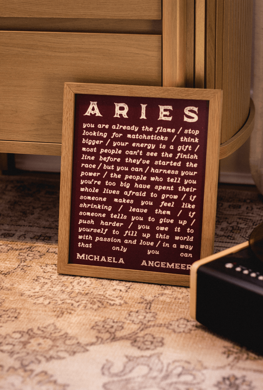 Astrological Sign Poetry Print