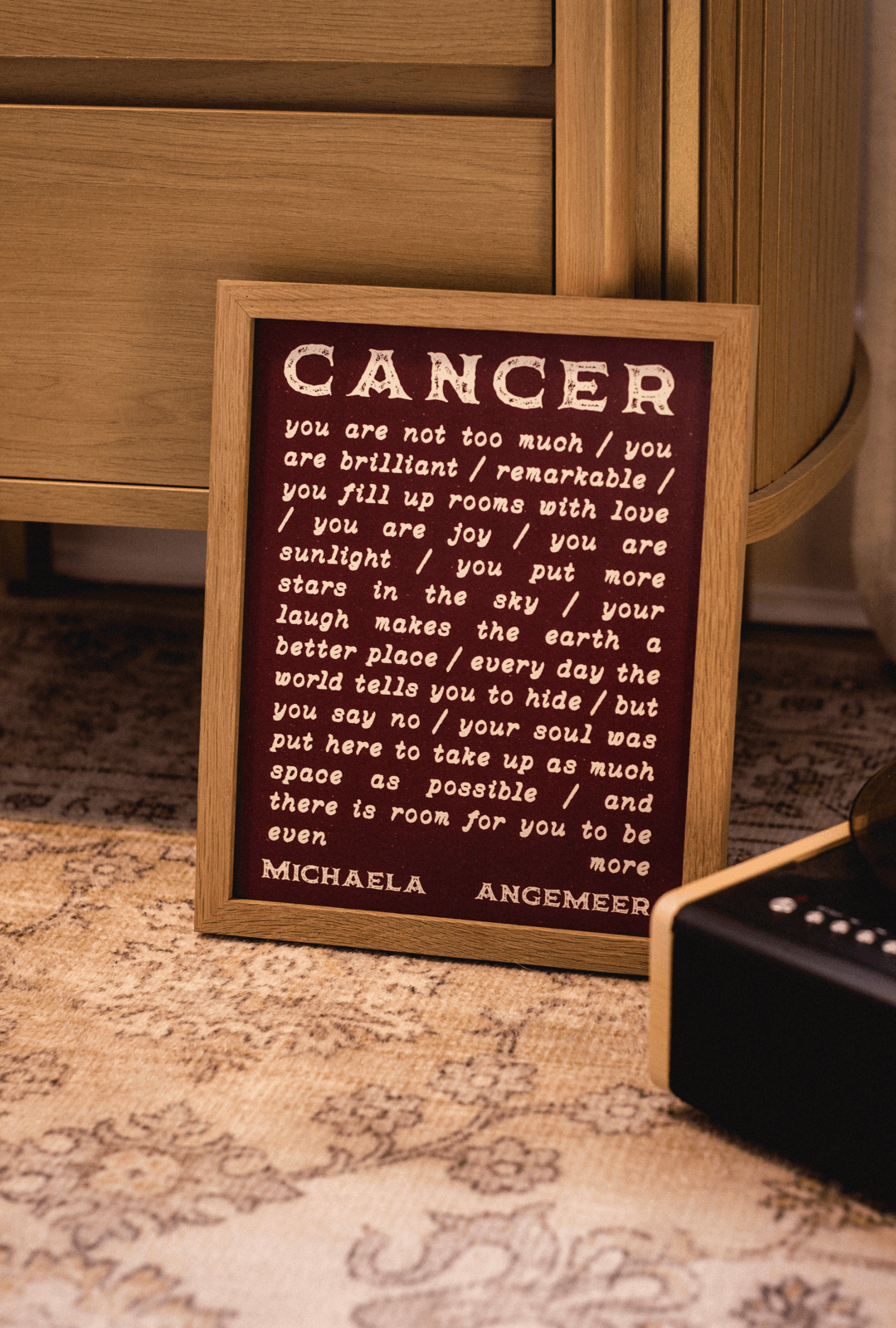 Astrological Sign Poetry Print