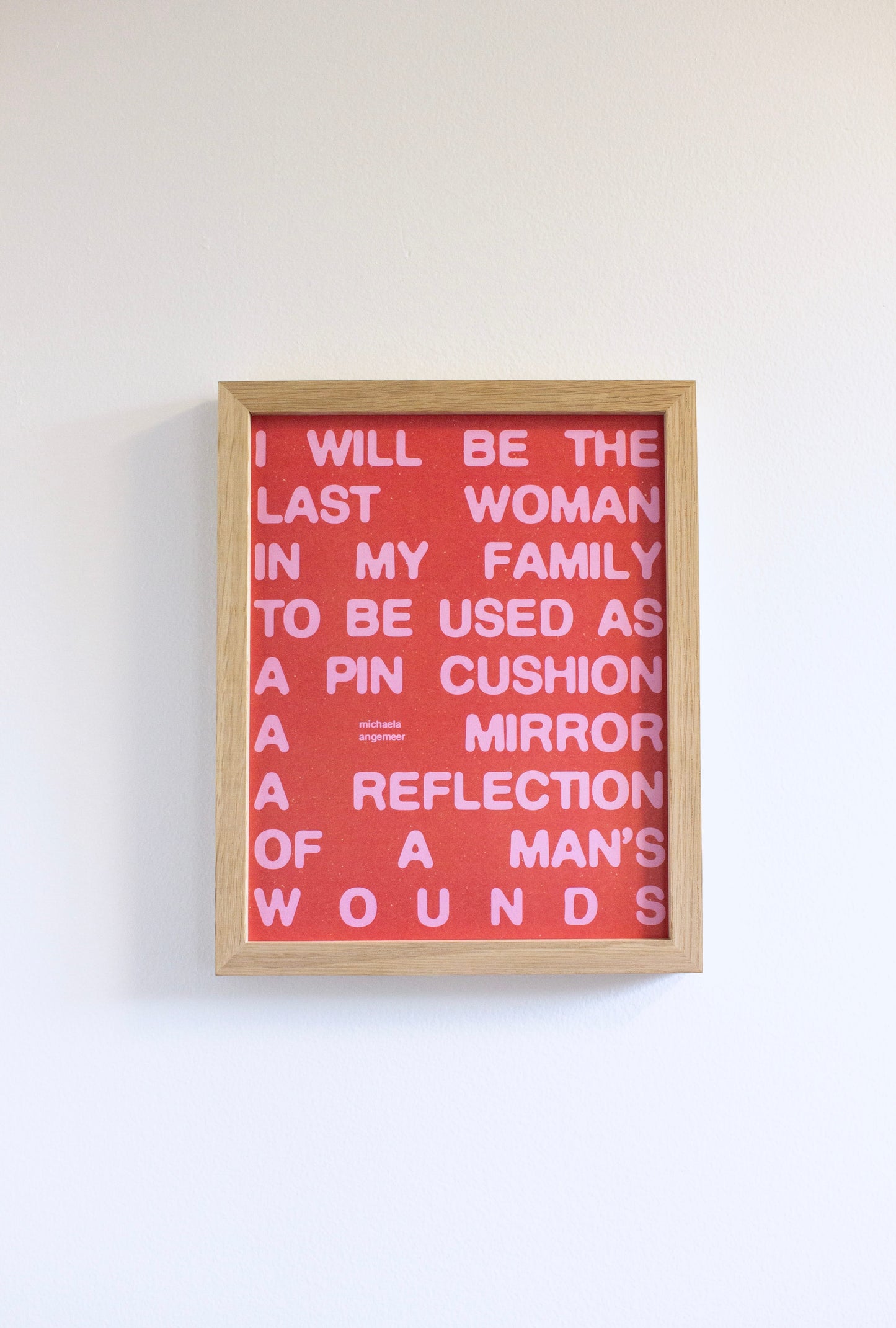 Last Woman Poetry Print