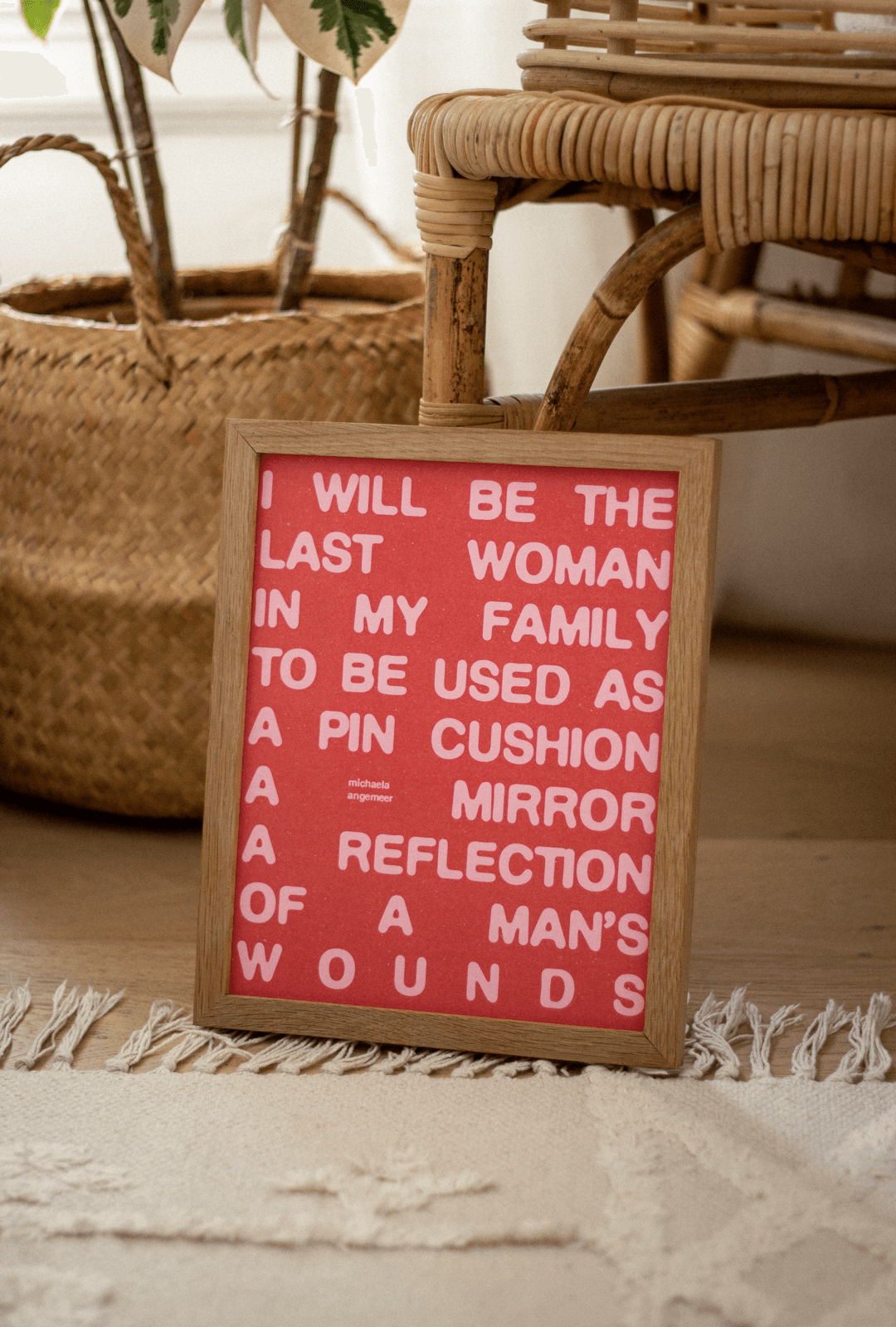 Last Woman Poetry Print