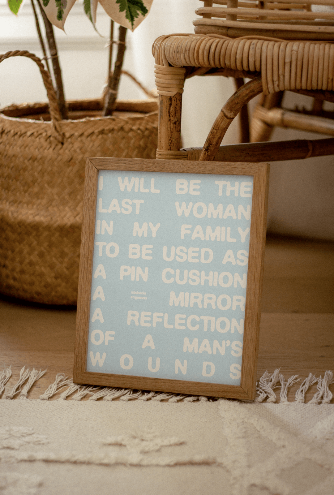 Last Woman Poetry Print