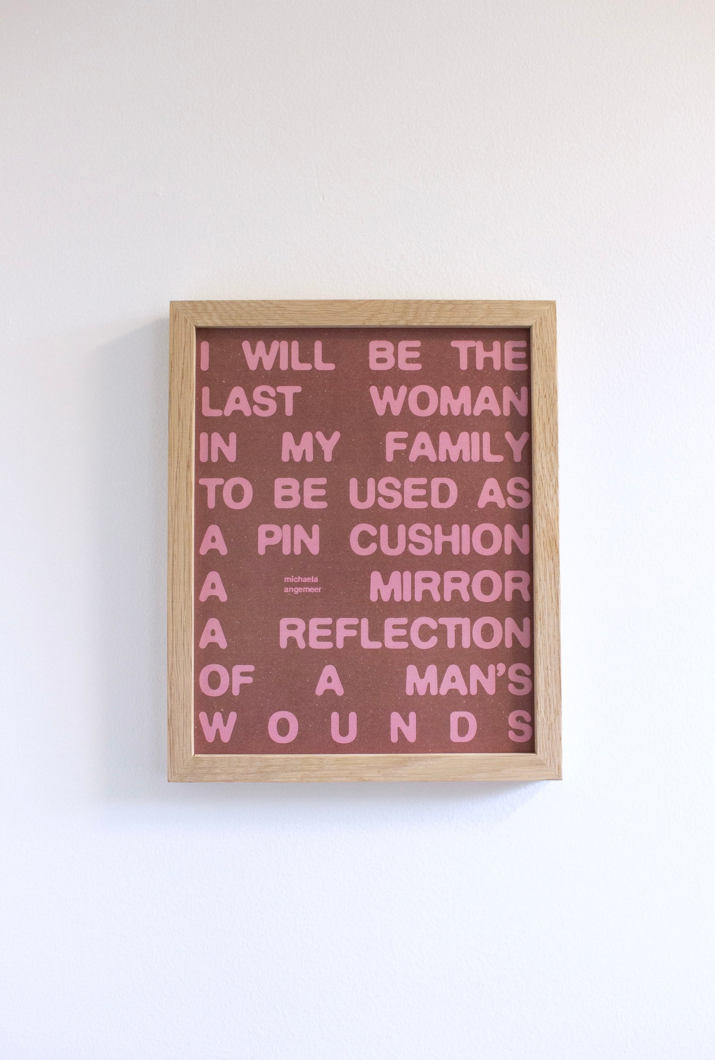 Last Woman Poetry Print