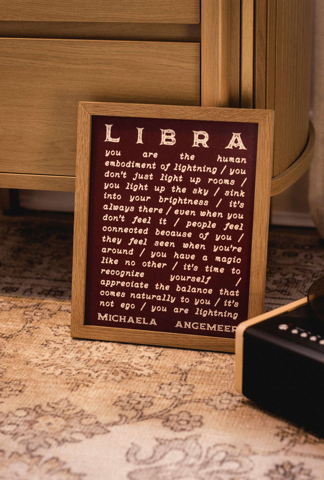 Astrological Sign Poetry Print