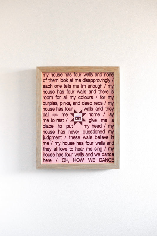 Oh How We Dance Poetry Print