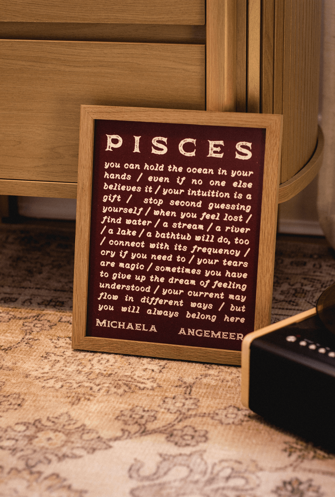 Astrological Sign Poetry Print