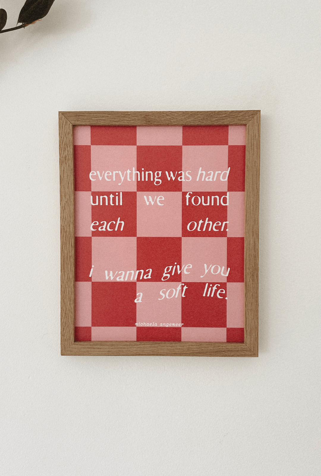 Soft Life Poetry Print
