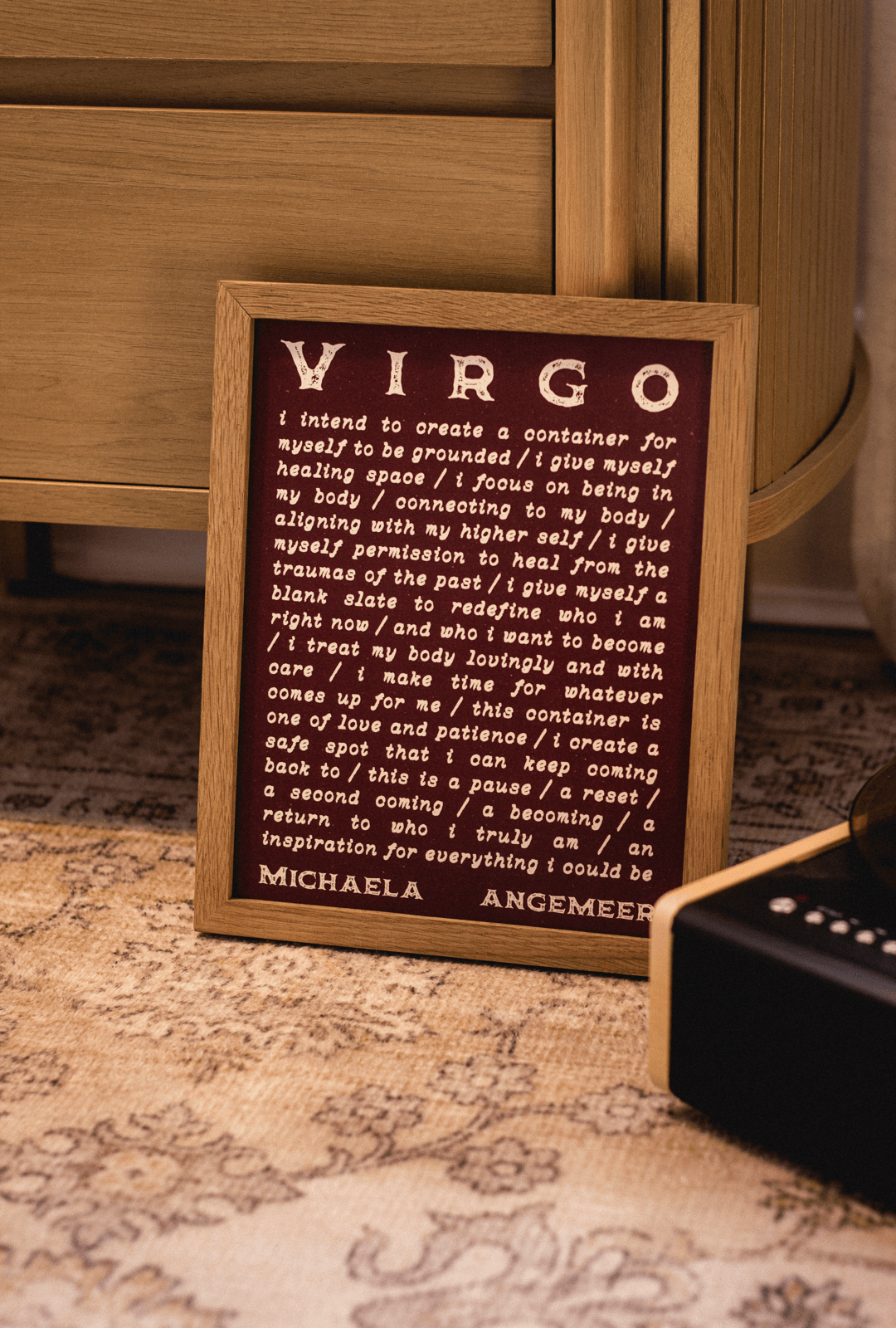 Astrological Sign Poetry Print