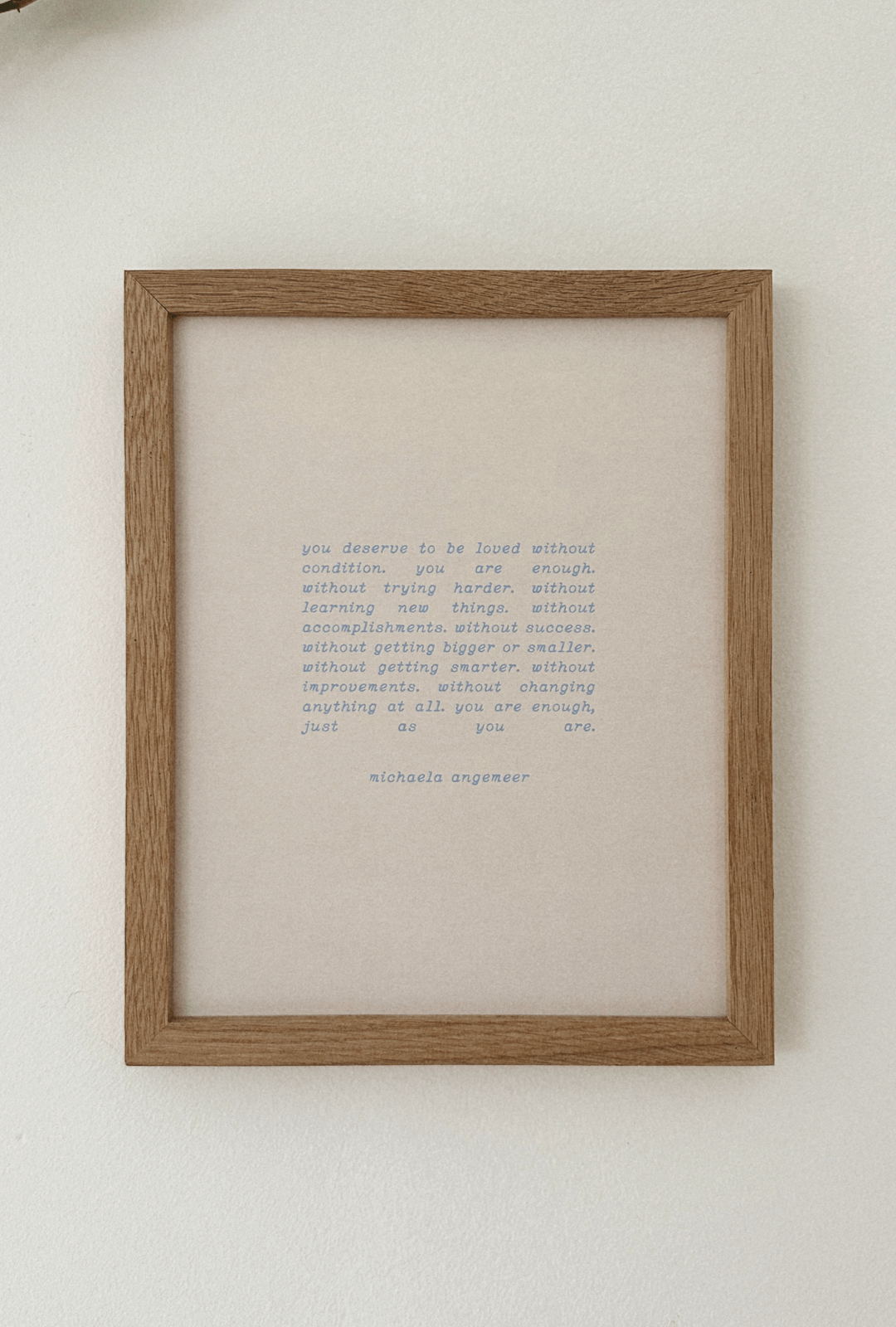 Without Condition Poetry Print
